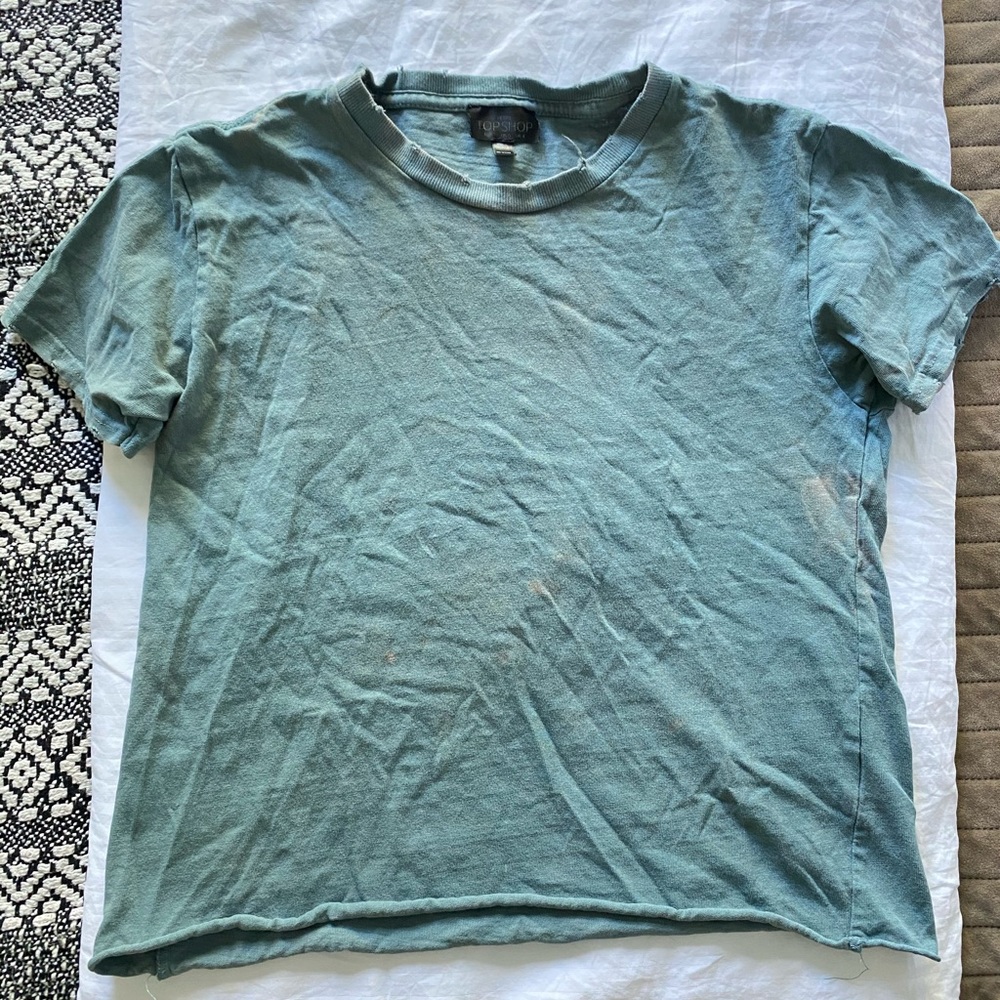 TOPSHOP faded blue tee